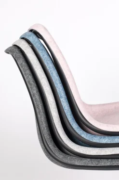 Eetkamerstoelen Zonder Armleuning-Zuiver Thirsty (set van 2) Eetkamerstoel Soft Pink
