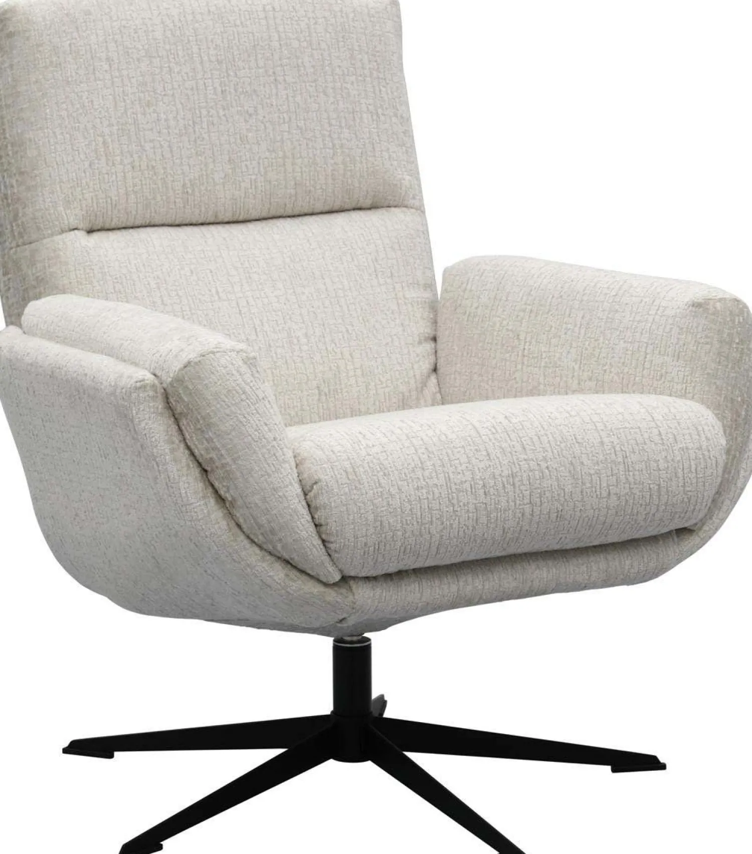 Draaifauteuils-Trendhopper Thomas Lage Rug Fauteuil Beige