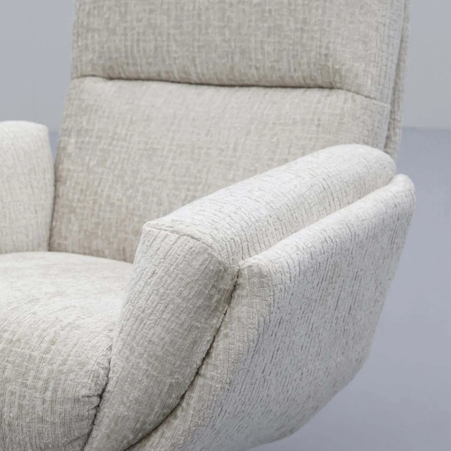 Draaifauteuils-Trendhopper Thomas Lage Rug Fauteuil Beige