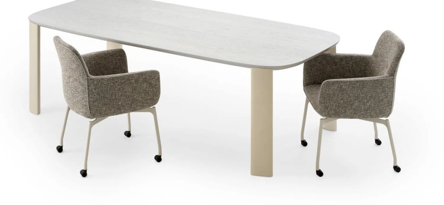 Houten Eettafels-Leolux Tico Eettafel Zwart