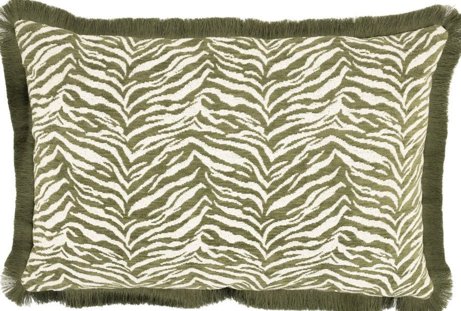 Poefjes & Krukjes|Sierkussens & Plaids-By Boo Tigra Kussen Groen