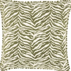 Poefjes & Krukjes|Sierkussens & Plaids-By Boo Tigra Kussen Groen
