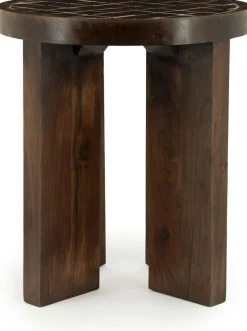 Ronde Bijzettafels-By Boo TiledUp Bijzettafel Brown