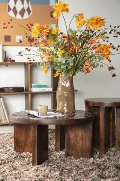 Ronde Salontafels-By Boo TiledUp Salontafel Brown