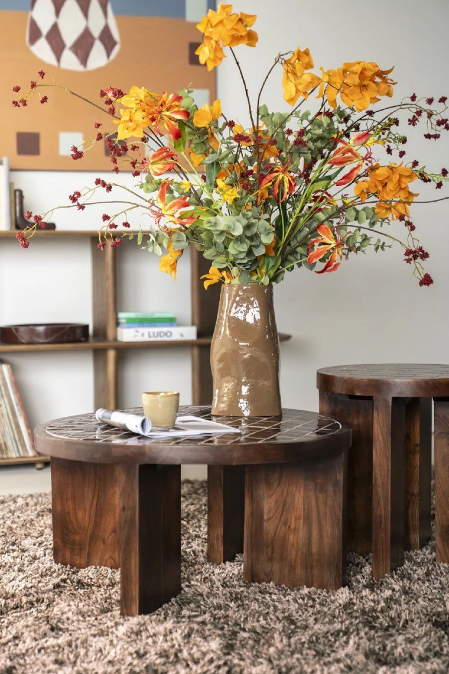 Ronde Salontafels-By Boo TiledUp Salontafel Brown
