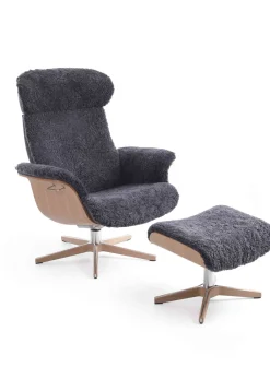 Draaifauteuils|Relaxfauteuils-Eijerkamp Collectie Time Out Sheepskin Relaxfauteuil Off-White