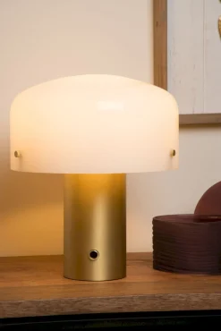 Tafellampen|Tafellampen-Lucide Timon Tafellamp Goud