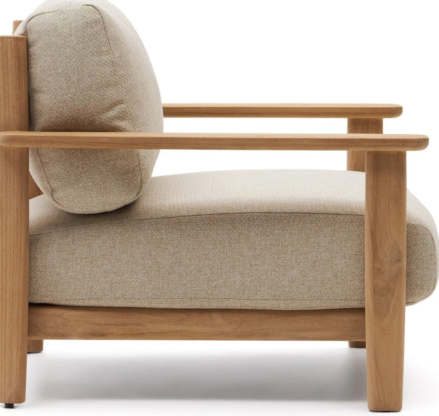 Tuinstoelen-Kave Home Tirant Outdoor Fauteuil Naturel, Beige