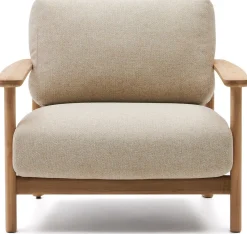 Tuinstoelen-Kave Home Tirant Outdoor Fauteuil Naturel, Beige