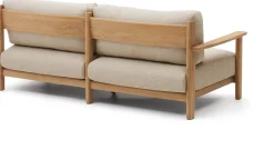 Tuinbanken|Zitbanken-Kave Home Tirant Outdoor 3-Zitsbank Naturel, Beige