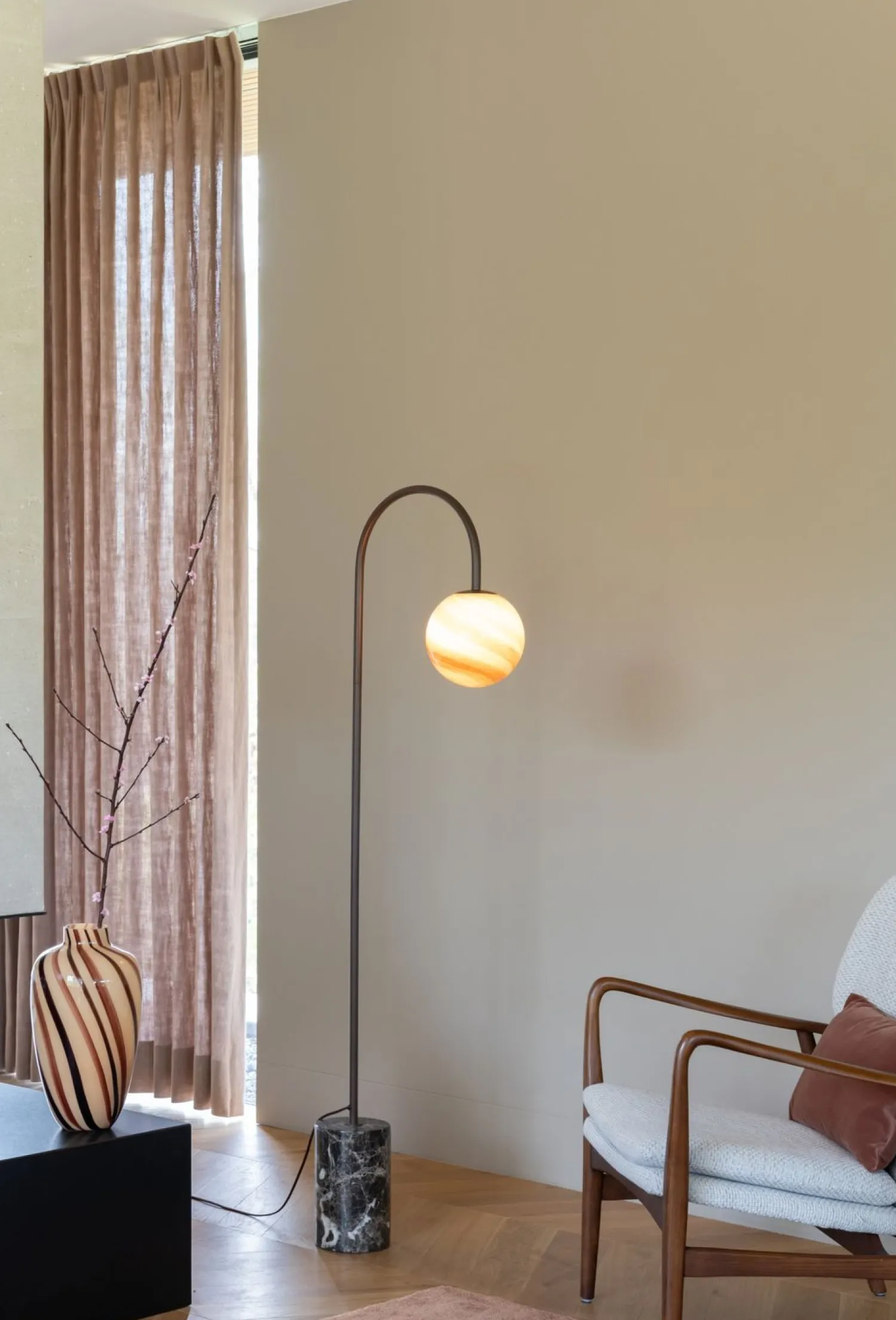 Moderne Vloerlampen|Vloerlampen-It's about RoMi Tivoli Vloerlamp Brown