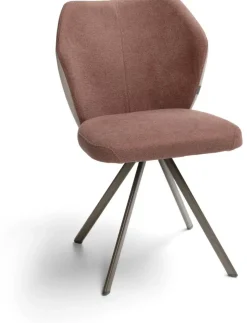 Design Stoelen|Eetkamerstoelen Zonder Armleuning-Bree's New World Toby Eetkamerstoel Bruin