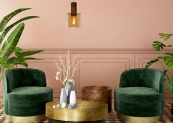 Glazen Hanglampen|Glazen Hanglampen-Lucide Toledo Hanglamp Koper