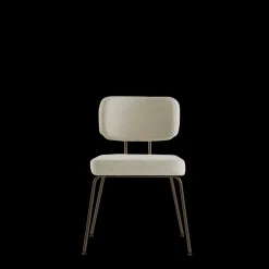 Eetkamerstoelen Zonder Armleuning-Eijerkamp Collectie Tom Bruin Onderstel Eetkamerstoel Naturel, Smoke