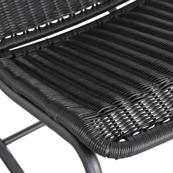 Tuinstoelen-WOOOD Tom Fauteuil Zwart