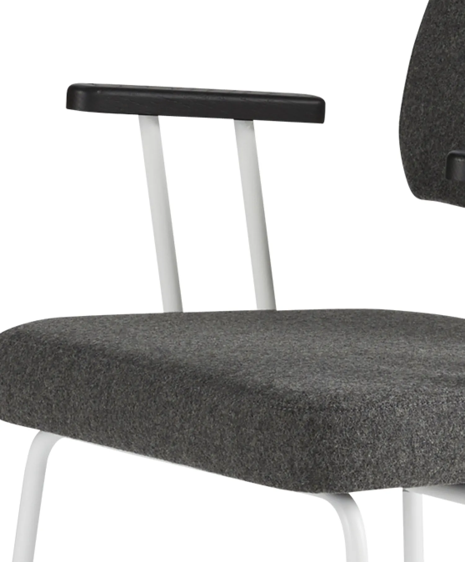 Eetkamerstoelen Met Armleuning-Eijerkamp Collectie Tom Onderstel Wit Armstoel Antracite, Antracite