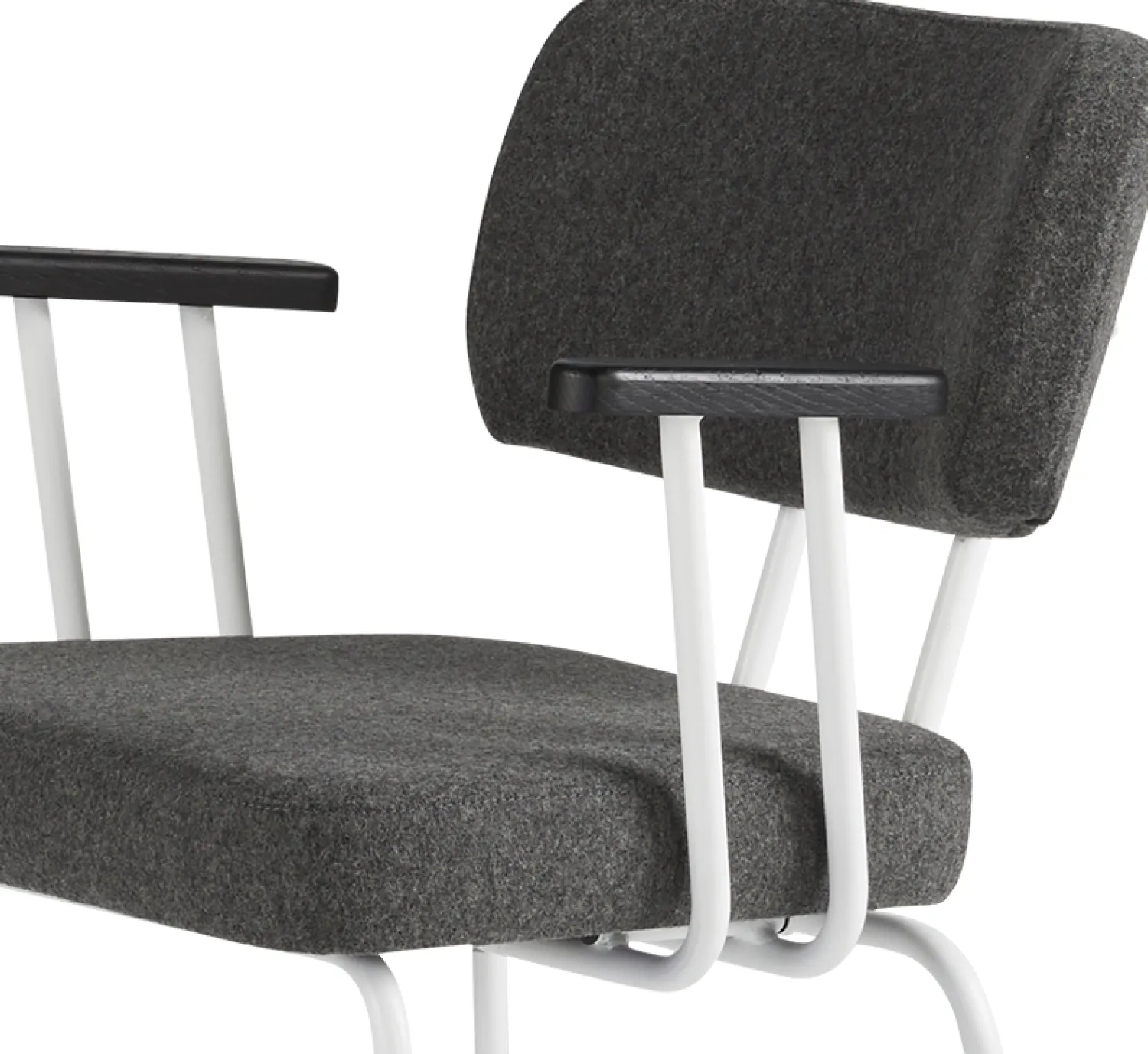 Eetkamerstoelen Met Armleuning-Eijerkamp Collectie Tom Onderstel Wit Armstoel Antracite, Antracite