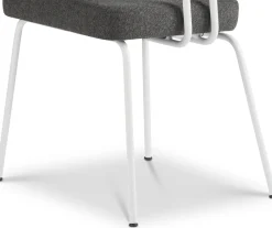 Eetkamerstoelen Met Armleuning-Eijerkamp Collectie Tom Onderstel Wit Armstoel Antracite, Antracite