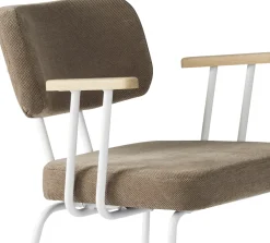 Eetkamerstoelen Met Armleuning-Eijerkamp Collectie Tom Onderstel Wit Armstoel Brown, Groove