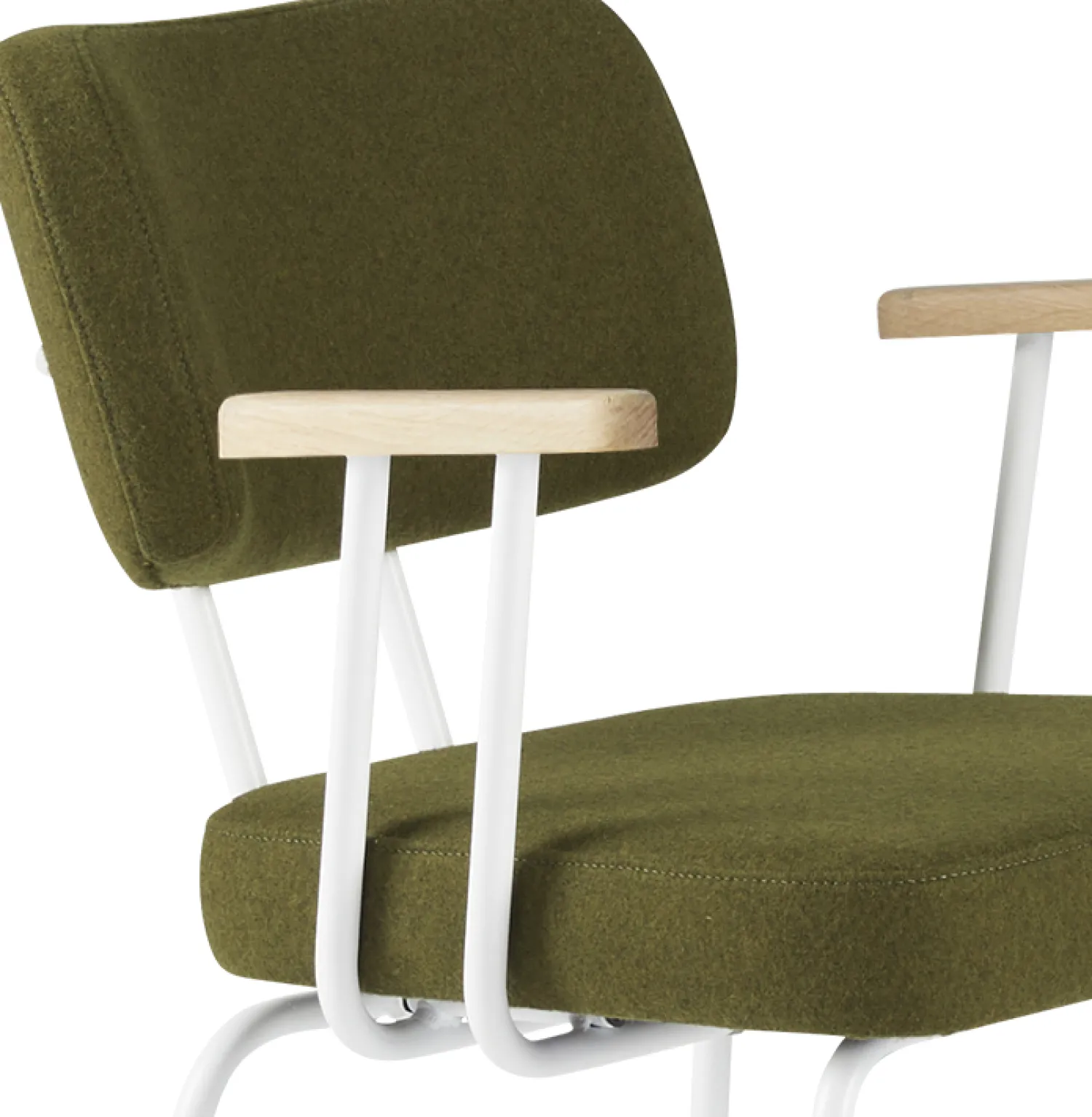Eetkamerstoelen Met Armleuning-Eijerkamp Collectie Tom Onderstel Wit Armstoel Green, Groove