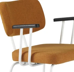 Eetkamerstoelen Met Armleuning-Eijerkamp Collectie Tom Onderstel Wit Armstoel Marroc, Antracite