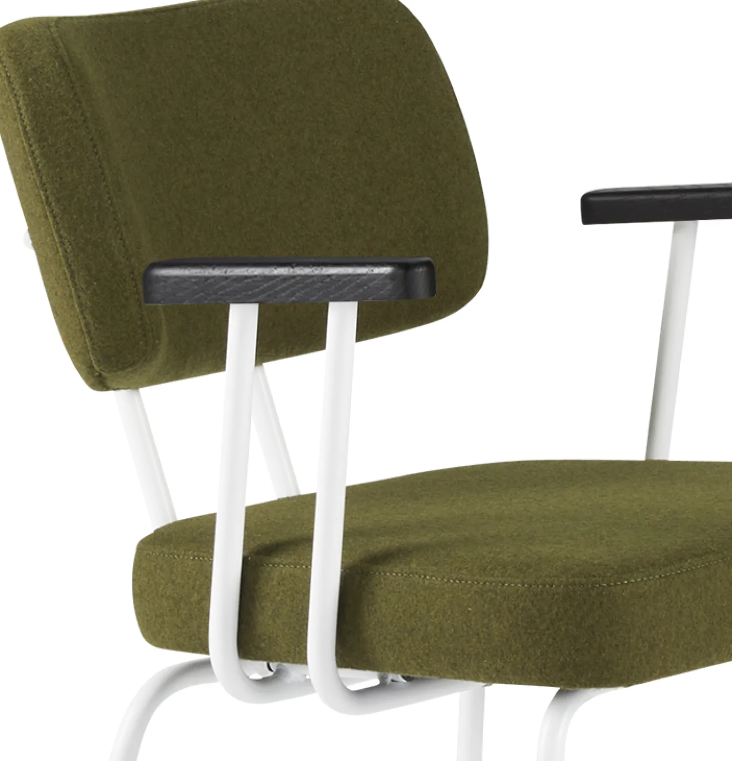 Eetkamerstoelen Met Armleuning-Eijerkamp Collectie Tom Onderstel Wit Armstoel Green, Antracite