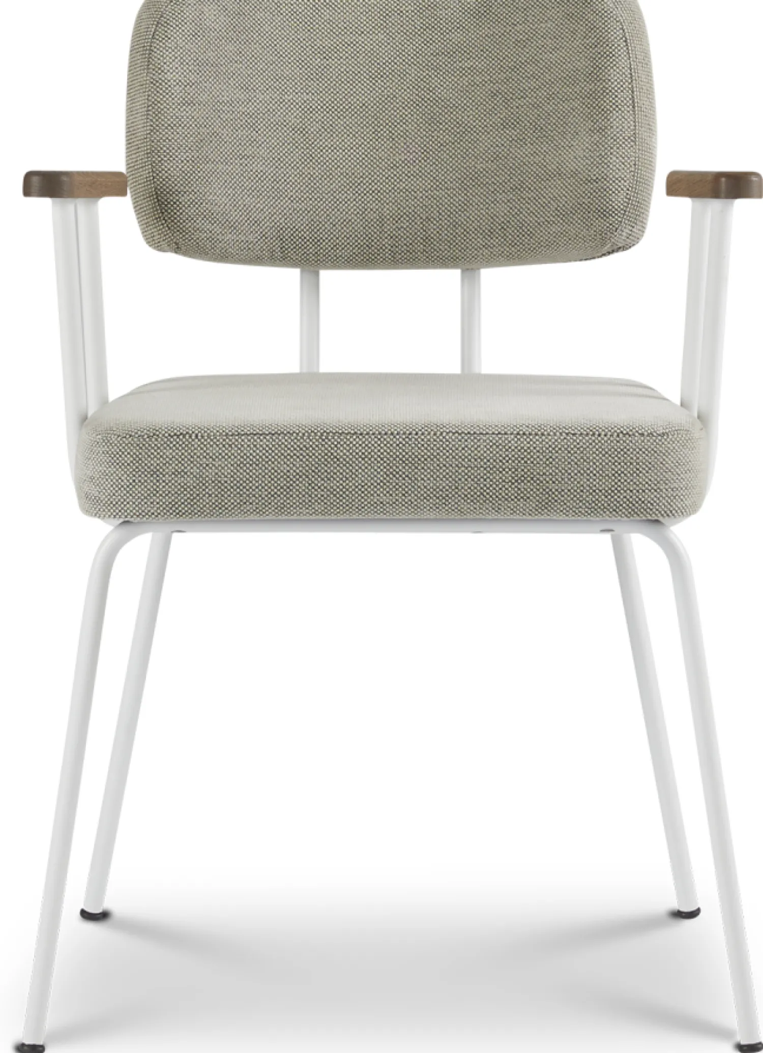 Eetkamerstoelen Met Armleuning-Eijerkamp Collectie Tom Onderstel Wit Armstoel Multigrey, Tabacco
