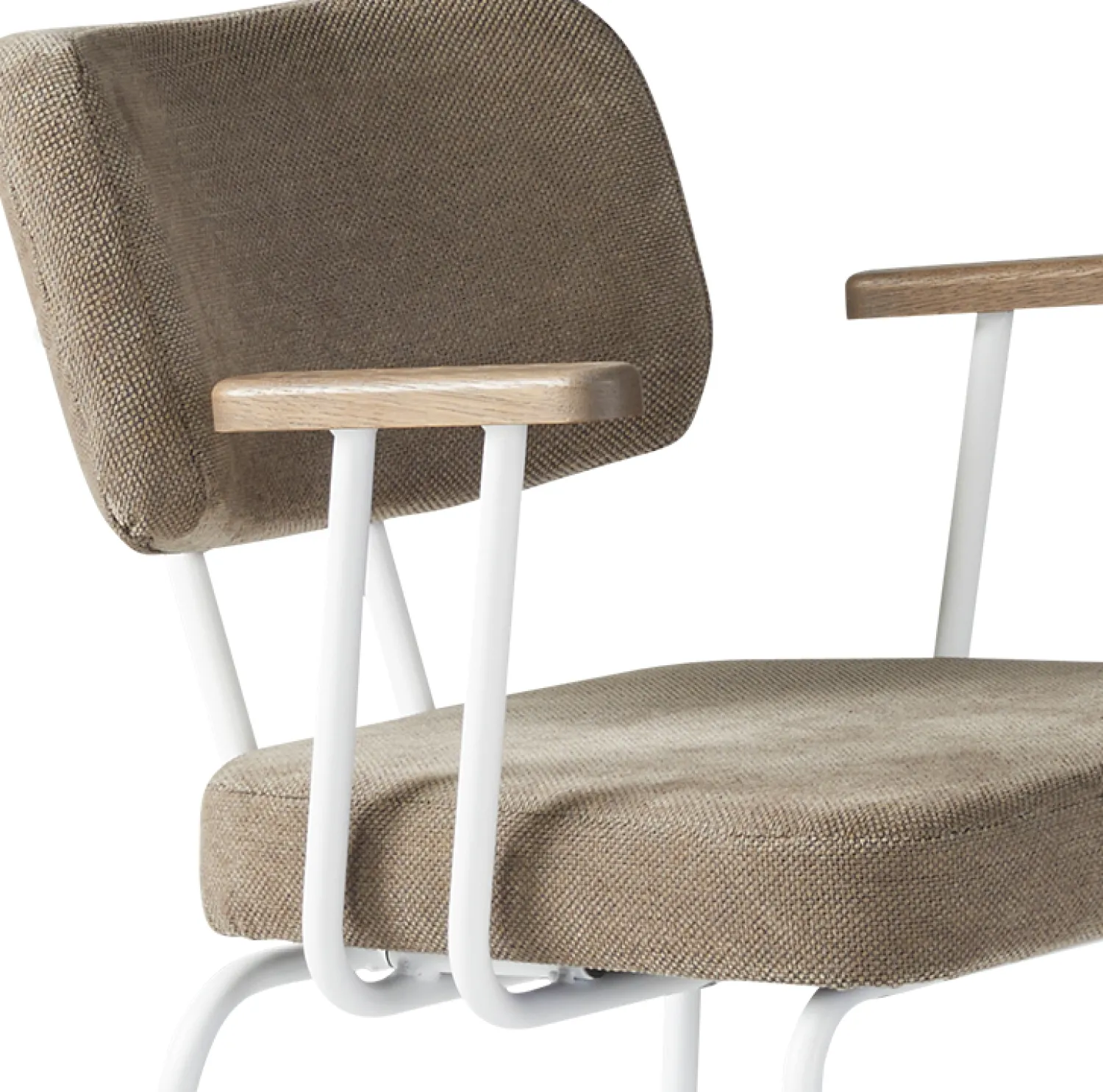 Eetkamerstoelen Met Armleuning-Eijerkamp Collectie Tom Onderstel Wit Armstoel Brown, Tabacco