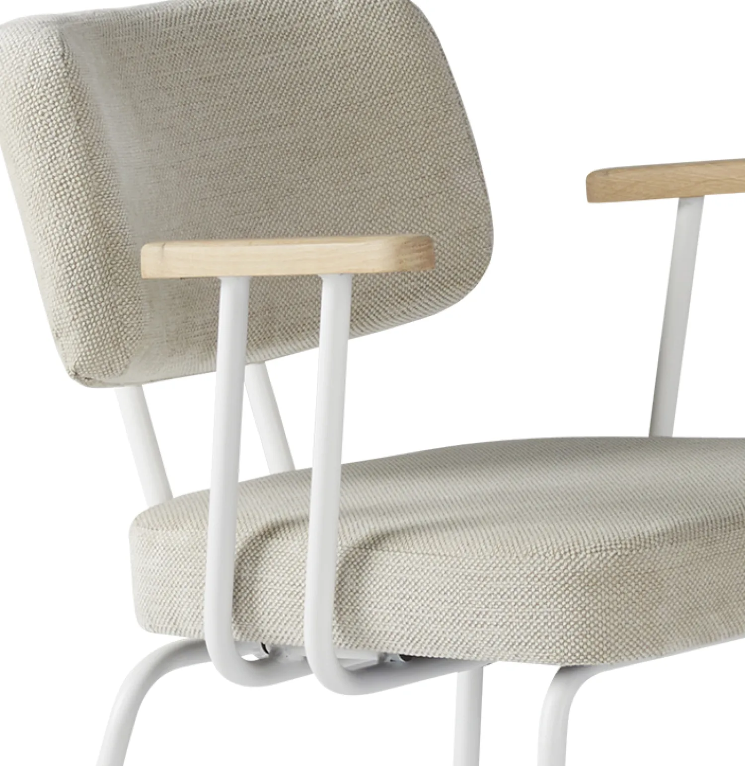 Eetkamerstoelen Met Armleuning-Eijerkamp Collectie Tom Onderstel Wit Armstoel Natural, Groove