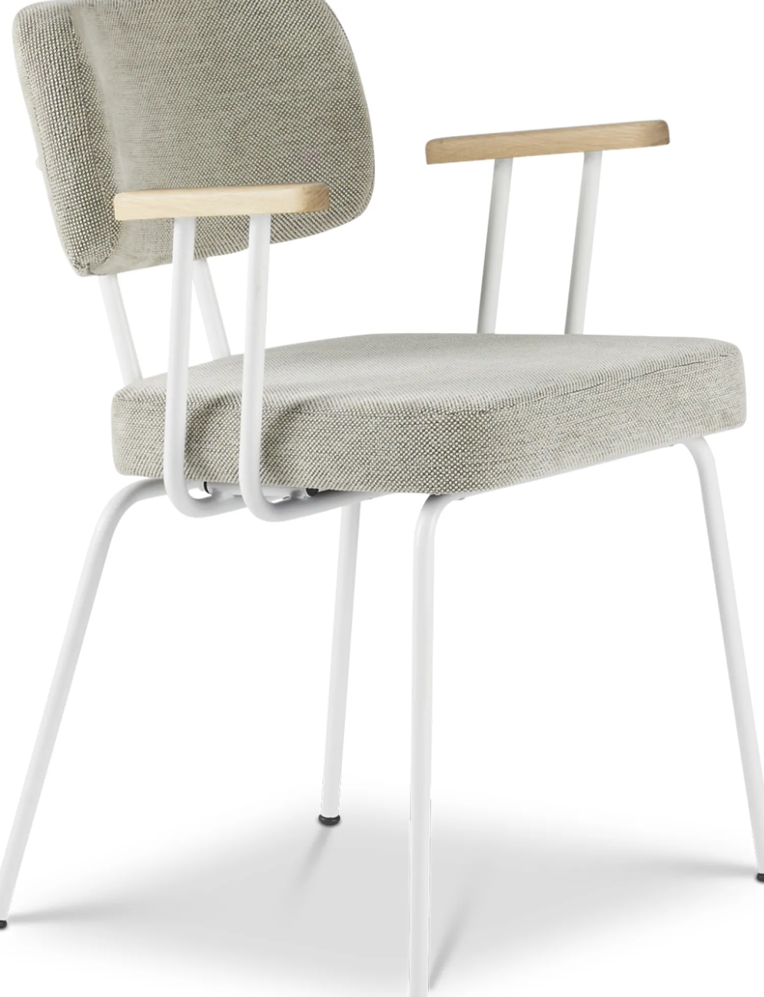 Eetkamerstoelen Met Armleuning-Eijerkamp Collectie Tom Onderstel Wit Armstoel Multigrey, Groove
