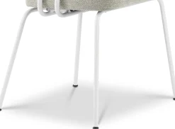 Eetkamerstoelen Met Armleuning-Eijerkamp Collectie Tom Onderstel Wit Armstoel Multigrey, Groove