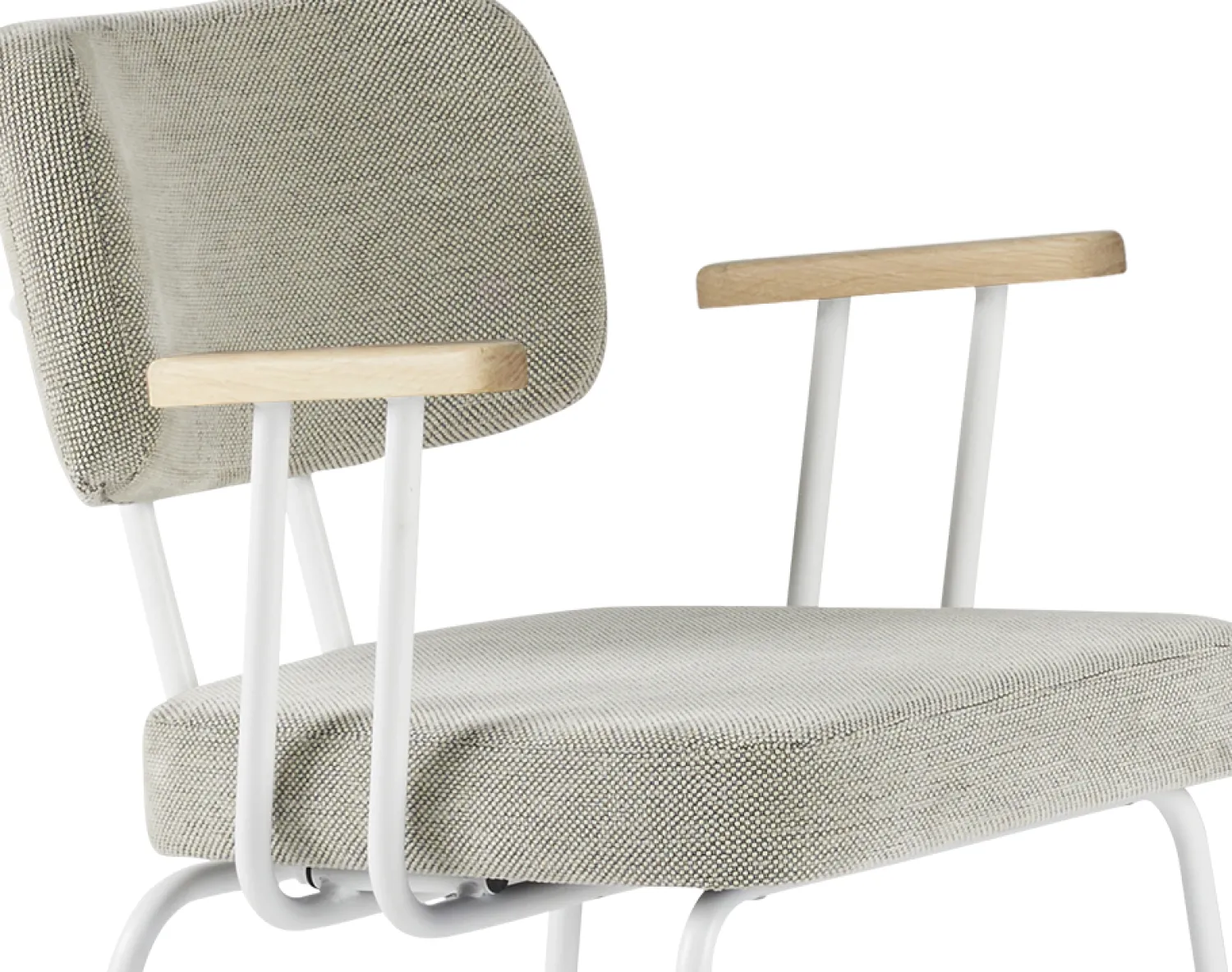 Eetkamerstoelen Met Armleuning-Eijerkamp Collectie Tom Onderstel Wit Armstoel Multigrey, Groove