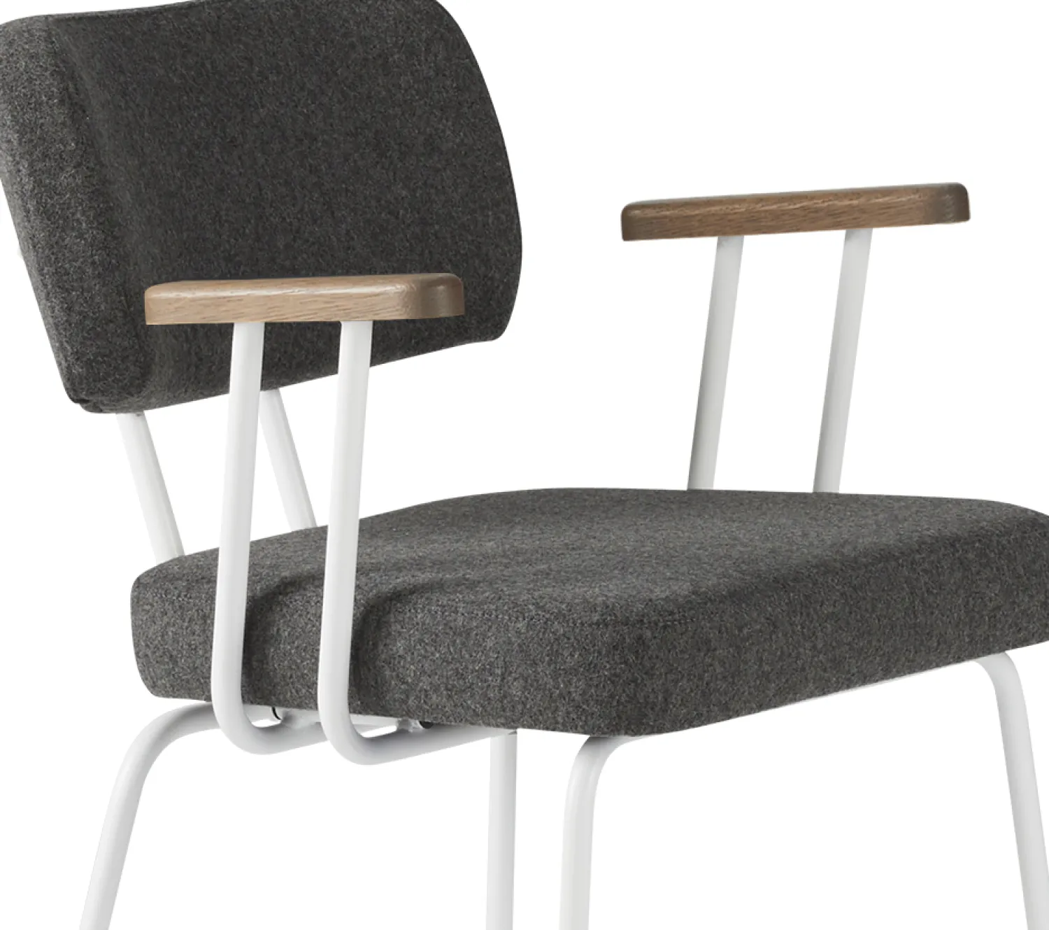 Eetkamerstoelen Met Armleuning-Eijerkamp Collectie Tom Onderstel Wit Armstoel Antracite, Tabacco
