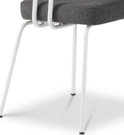 Eetkamerstoelen Zonder Armleuning-Eijerkamp Collectie Tom Onderstel Wit Armstoel Antracite, Groove