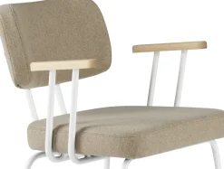 Eetkamerstoelen Met Armleuning-Eijerkamp Collectie Tom Onderstel Wit Armstoel Stone, Groove