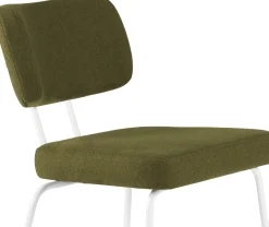 Eetkamerstoelen Zonder Armleuning-Eijerkamp Collectie Tom Onderstel Wit Eetkamerstoel Green