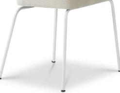Eetkamerstoelen Zonder Armleuning-Eijerkamp Collectie Tom Onderstel Wit Eetkamerstoel Natural