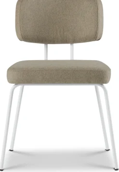 Eetkamerstoelen Zonder Armleuning-Eijerkamp Collectie Tom Onderstel Wit Eetkamerstoelen Stone