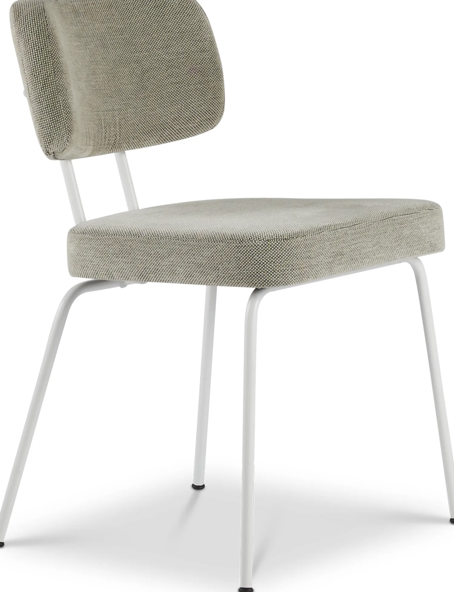 Eetkamerstoelen Zonder Armleuning-Eijerkamp Collectie Tom Onderstel Wit Eetkamerstoel Multigrey