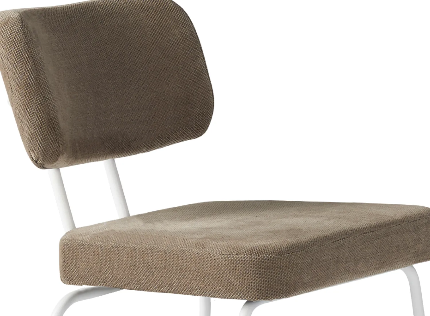 Eetkamerstoelen Zonder Armleuning-Eijerkamp Collectie Tom Onderstel Wit Eetkamerstoel Brown