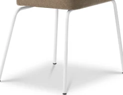 Eetkamerstoelen Zonder Armleuning-Eijerkamp Collectie Tom Onderstel Wit Eetkamerstoel Brown