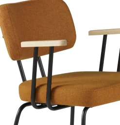 Eetkamerstoelen Met Armleuning-Eijerkamp Collectie Tom Onderstel Zwart Armstoel Marroc, Groove