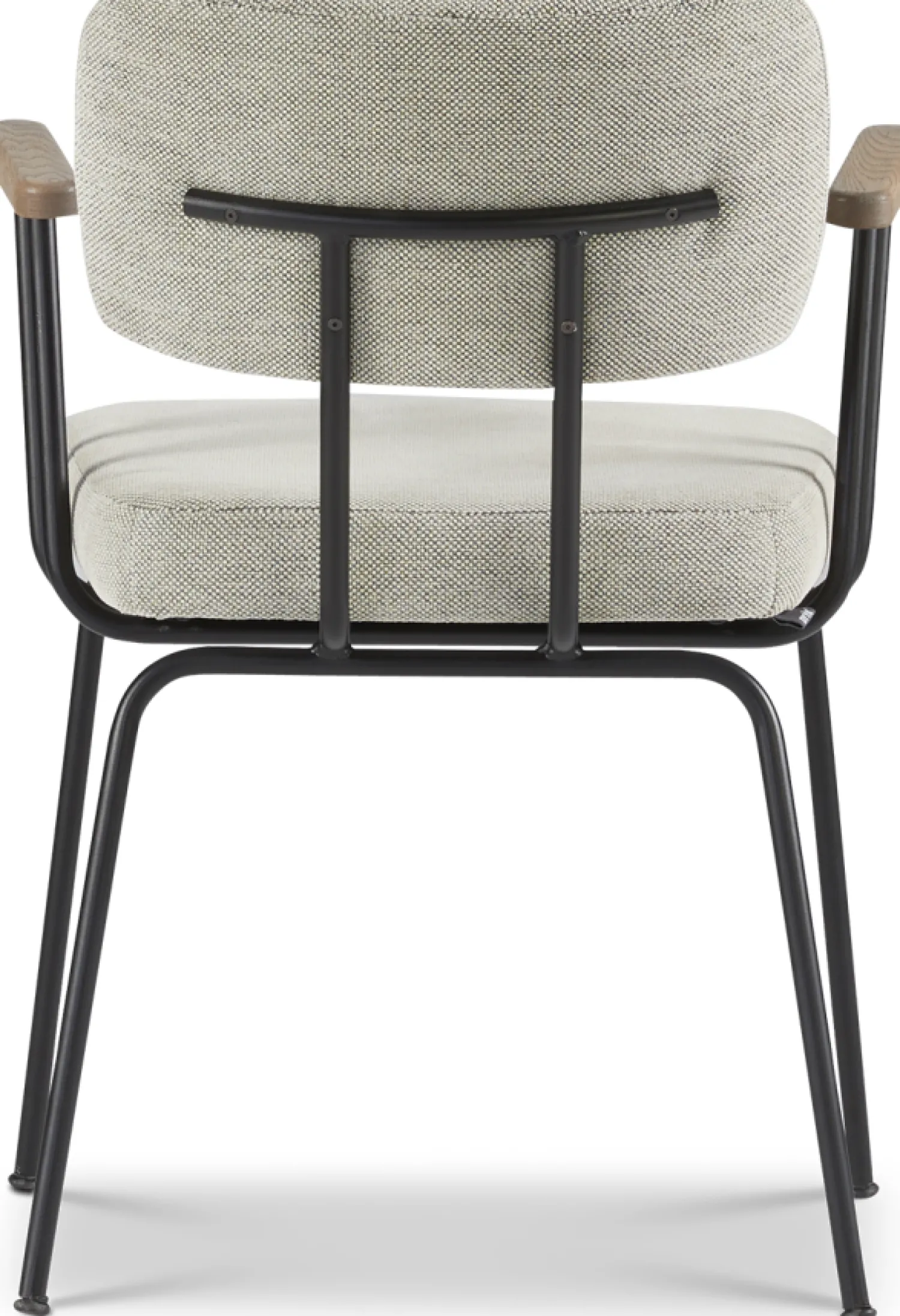 Eetkamerstoelen Met Armleuning-Eijerkamp Collectie Tom Onderstel Zwart Armstoel Multigrey, Tabacco