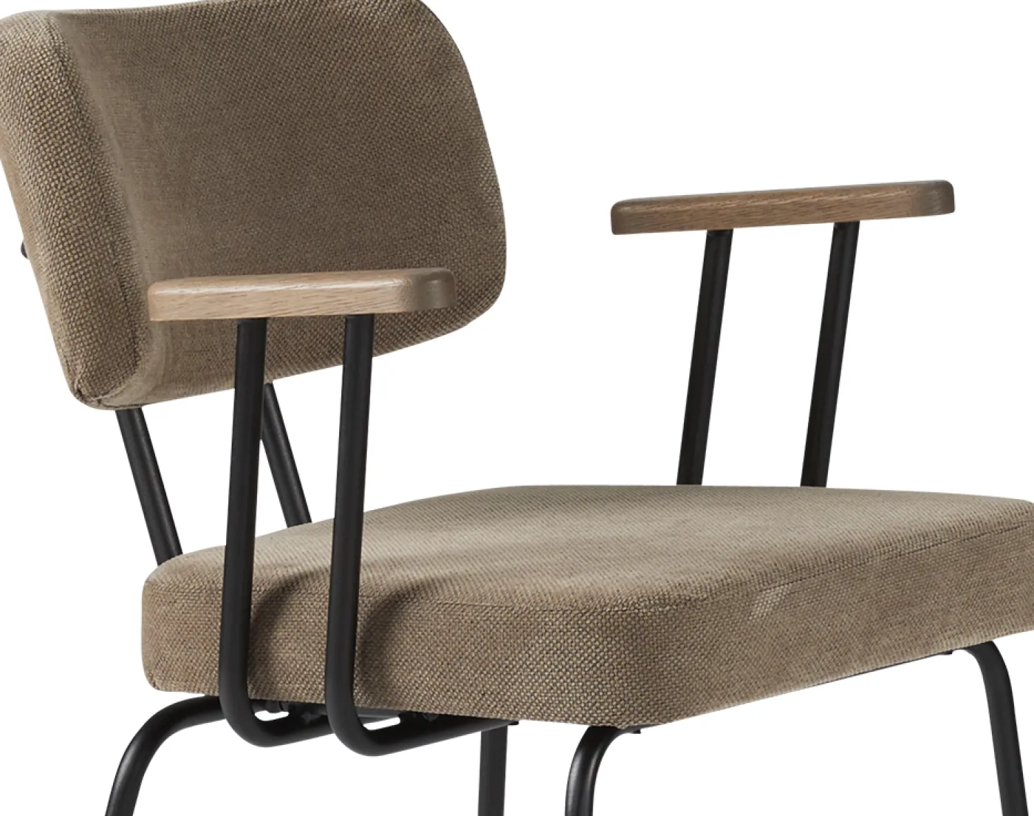 Eetkamerstoelen Met Armleuning-Eijerkamp Collectie Tom Onderstel Zwart Armstoel Brown, Tabacco