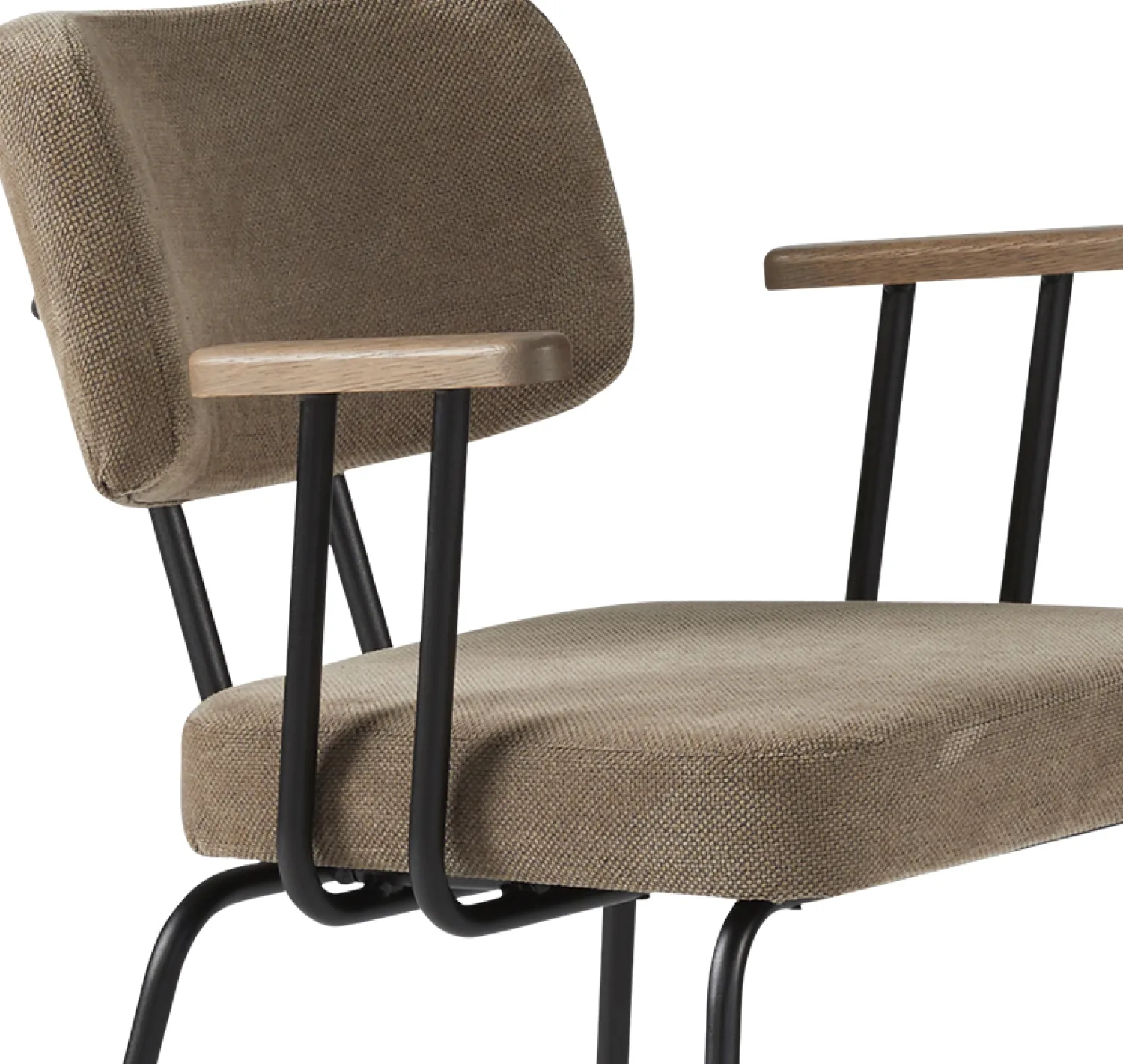 Eetkamerstoelen Met Armleuning-Eijerkamp Collectie Tom Onderstel Zwart Armstoel Brown, Tabacco