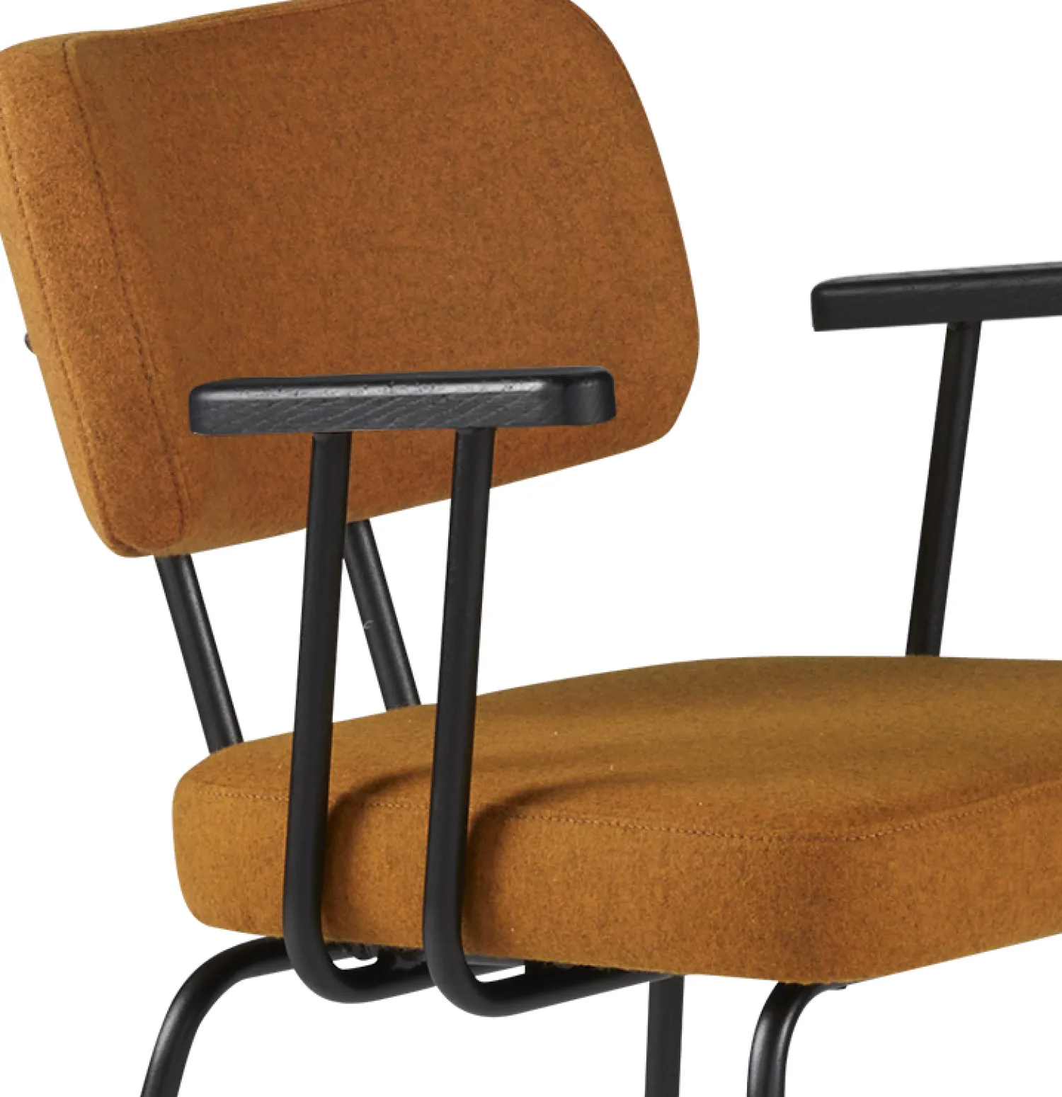 Eetkamerstoelen Met Armleuning-Eijerkamp Collectie Tom Onderstel Zwart Armstoel Marroc, Antracite
