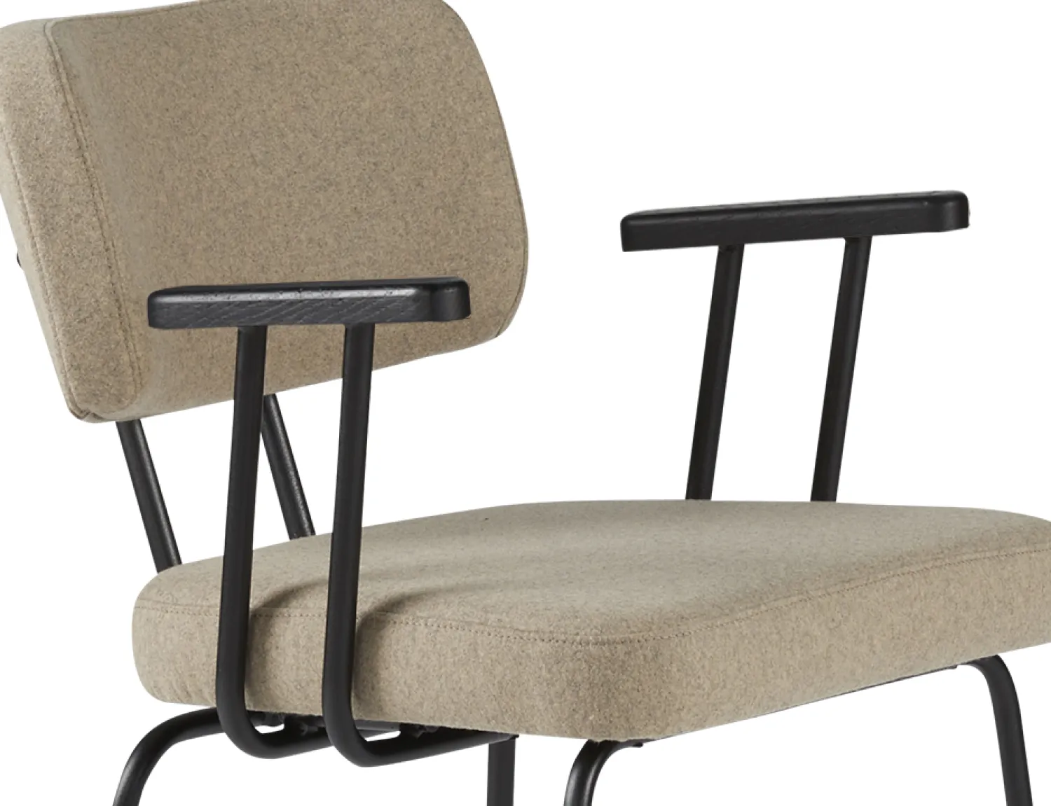 Eetkamerstoelen Met Armleuning-Eijerkamp Collectie Tom Onderstel Zwart Armstoel Stone, Antracite