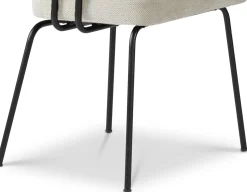 Eetkamerstoelen Met Armleuning-Eijerkamp Collectie Tom Onderstel Zwart Armstoel Natural, Tabacco