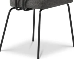 Eetkamerstoelen Met Armleuning-Eijerkamp Collectie Tom Onderstel Zwart Armstoel Antracite, Tabacco