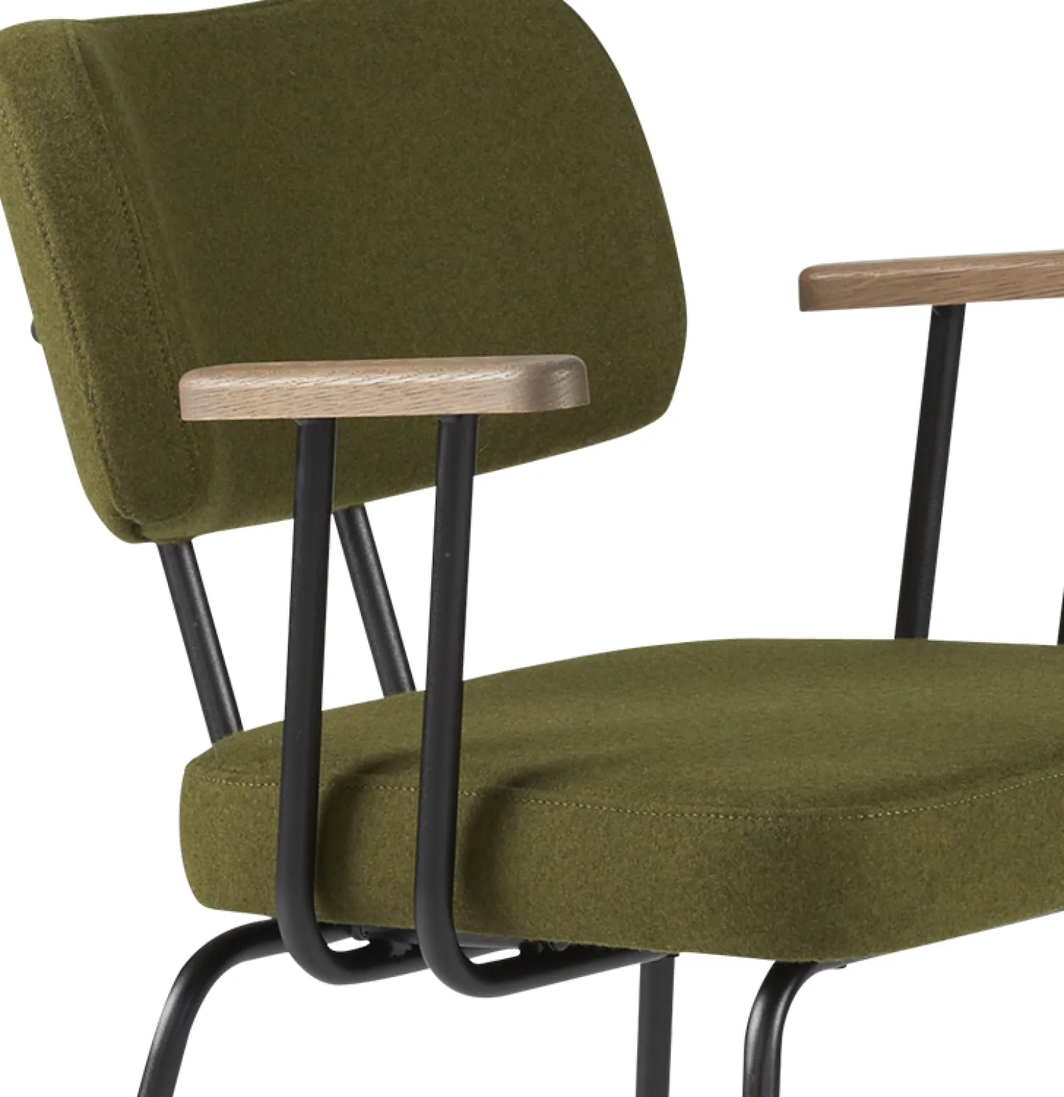 Eetkamerstoelen Met Armleuning-Eijerkamp Collectie Tom Onderstel Zwart Armstoel Green, Tabacco